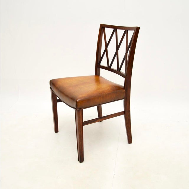 Vintage Danish Desk Chair attributed to Ole Wanscher, 1960s For Sale - Image 4 of 11