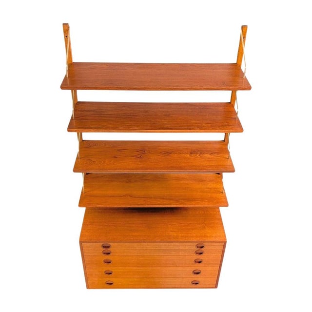 Mid-Century Modern Mid-Century Royal System Wall Unit in Teak by Poul Cadovius for Cado, 1960s For Sale - Image 3 of 9