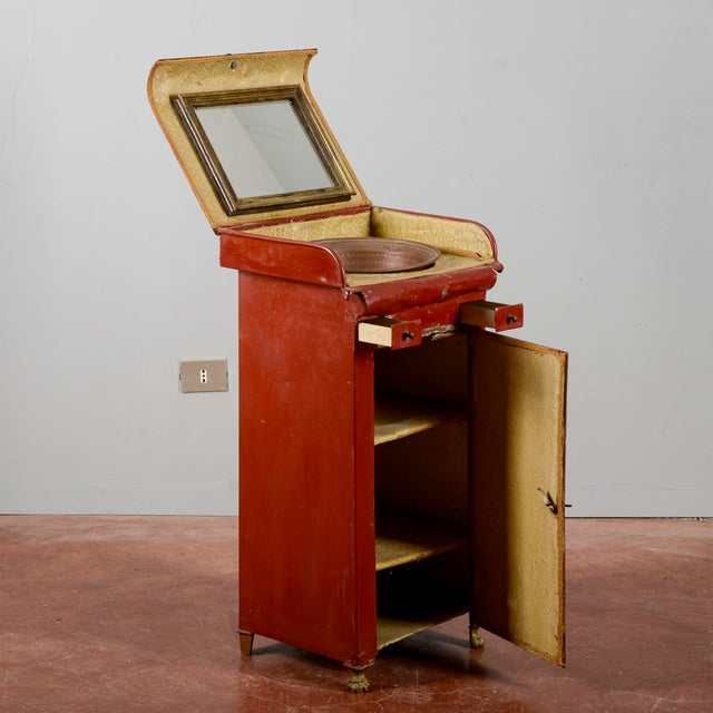 Washbasin Dressing Table in Metal For Sale - Image 11 of 18