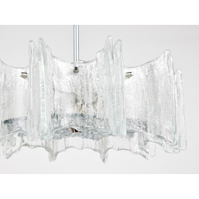 Vienna Ice Glass Star Chandelier by J. T. Kalmar for Kalmar, Austria, 1960s For Sale - Image 18 of 18