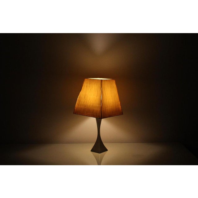 Mid-Century Metal Pyramidal Table Lamp, 1960s For Sale - Image 13 of 14