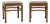 Pair of Vintage Chinese Hardwood Side Tables with Humpback Stretchers For Sale