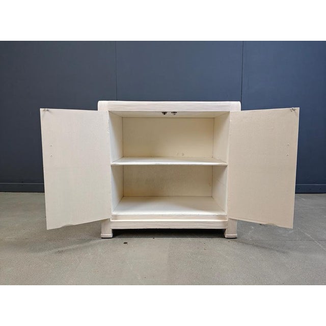 Boho Chic Vintage Tropical Split Reed Cabinet, 1970s For Sale - Image 3 of 12