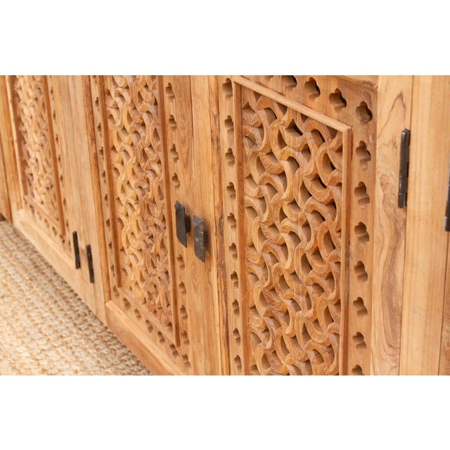 Contemporary Monumental 105" Long Geometric Sideboard For Sale - Image 3 of 13