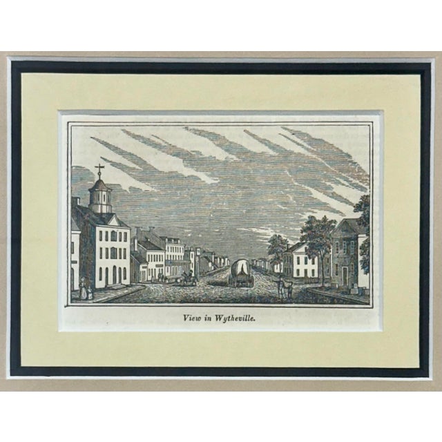 Original steel engraving by John Warner Barber, circa 1855. Wytheville is a town in and the county seat of Wythe County,...