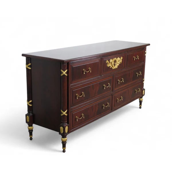 Francesco Molon Dresser 7 Drawer Dresser For Sale - Image 4 of 12