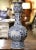 19th Century French Blue and White Delft Faience Vase With Windmill Scenes For Sale - Image 4 of 13