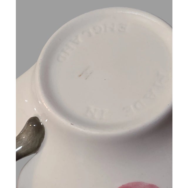 Ceramic Vintage Romantic Desert Rose Franciscan Earthenware Teacups & Saucers, Made in England- 12 Pieces For Sale - Image 7 of 8
