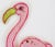 Wood Pink Flamingo Sparkles Ornament For Sale - Image 4 of 4