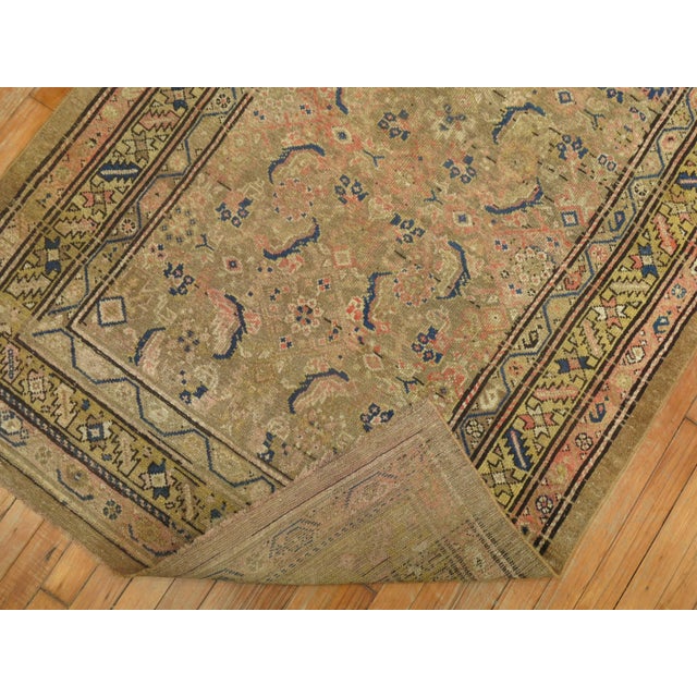 Early 20th century one of a kind hand-woven camel field serab rug. 3'11'' X 6'4''