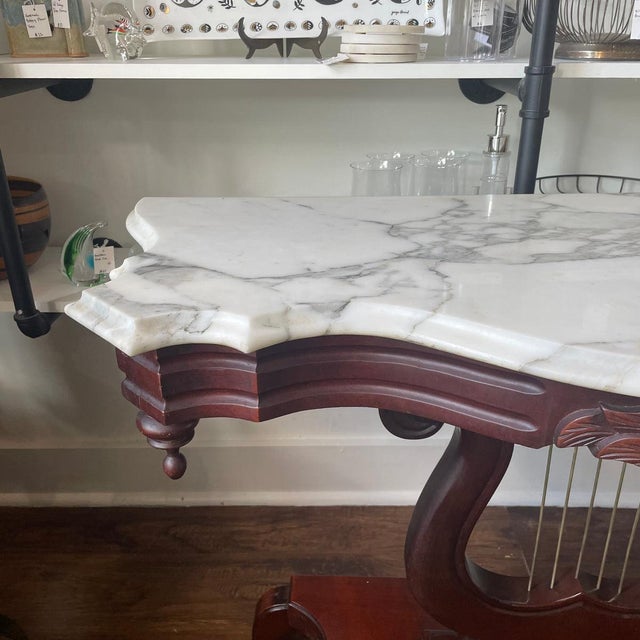 Mid 18th Century Victorian Marble Top Parlor Table For Sale - Image 12 of 12