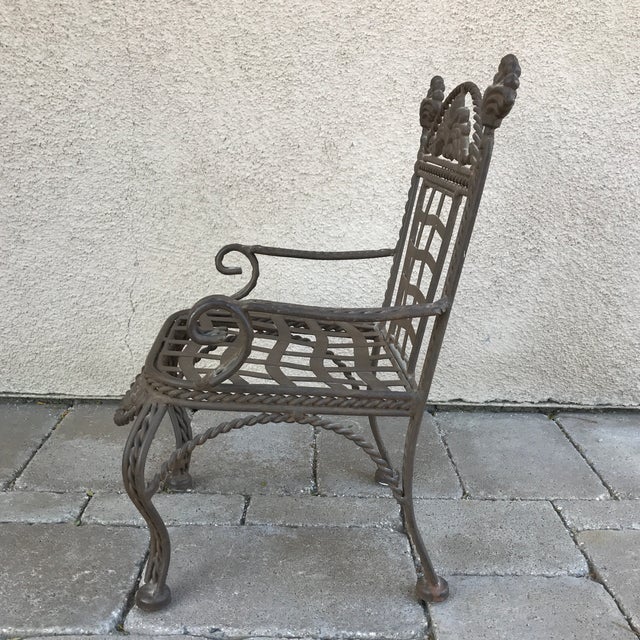 Late 20th Century Metal Plant Stand Chair Chairish
