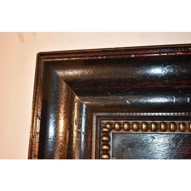 Vintage Mirror With Wide Molded Frame For Sale - Image 9 of 10