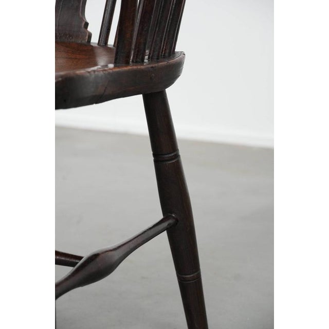 Antique 18th Century English Windsor Chair with Slatted Backrest For Sale - Image 15 of 18