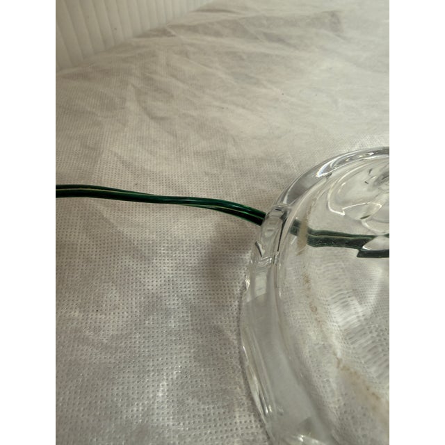 Vintage Crystal Cut Glass Table Lamp For Sale - Image 10 of 12