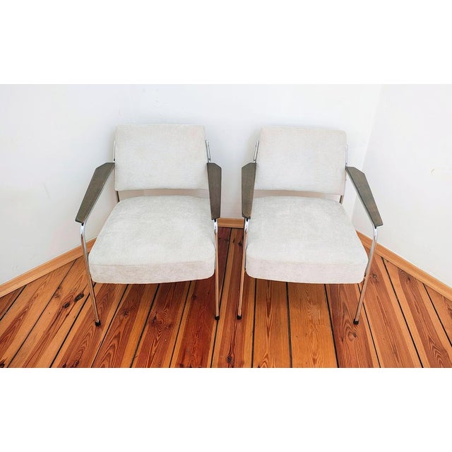 Mid-Century Modern Vintage Armchairs, Czechoslovakia, 1960s, Set of 2 For Sale - Image 3 of 17