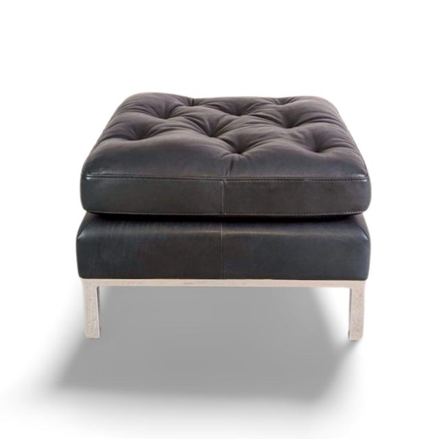 Black DS-0040 Ottoman in Black Leather from de Sede For Sale - Image 8 of 8