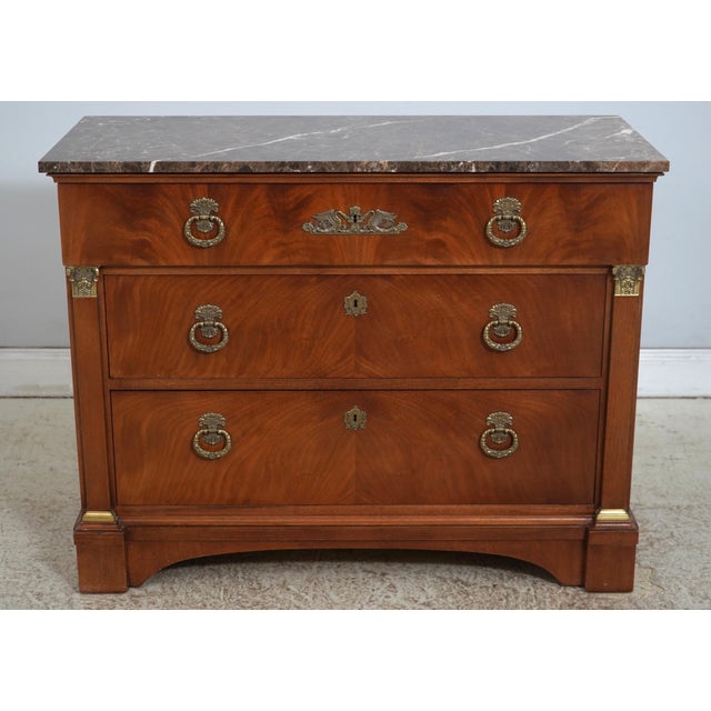 Age: Approx: 30 Years Old Details: Historic Natchez Collection Brass Ormolu Mounts Mahogany High Quality Construction...