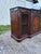 Vintage Carved Mahogany Sideboard / Bar Cabinet With Gold-Tooled Leather For Sale - Image 9 of 12