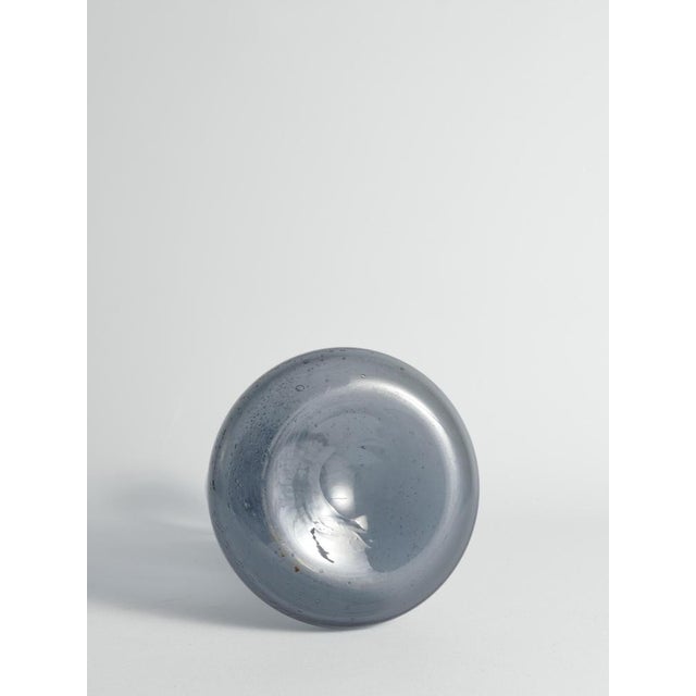 Blue Scandinavian Modern Blue Glass Vase by Erik Höglund for Boda, Sweden, 1960s For Sale - Image 8 of 14