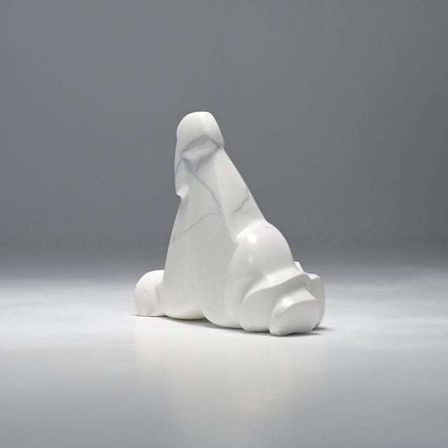 Stone Carrara Marble Sculpture by Jan Keustermans, 2000s For Sale - Image 7 of 15