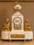 French 1855 Japy Freres Louis XVI Marble Clock Set - 3 Pc For Sale - Image 3 of 18