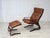 Mid-Century Modern Vintage Norwegian Lounge Chairs with Ottoman by Else & Nordahl Solheim for Rybo Rykken & Co, 1970s, Set of 3 For Sale - Image 3 of 18
