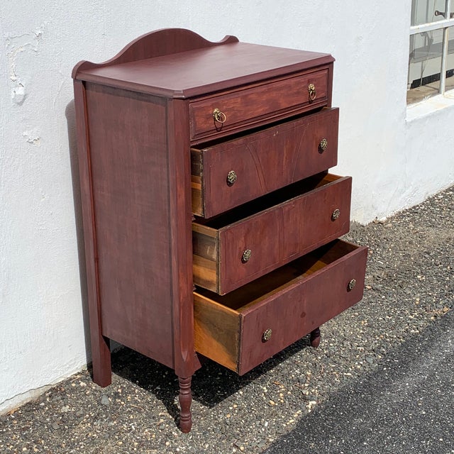 1940s Refinished Wooden Highboy Dresser Chairish