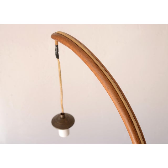 Brown Vintage Danish Modern Sculptural Teak Floor Lamp For Sale - Image 8 of 18