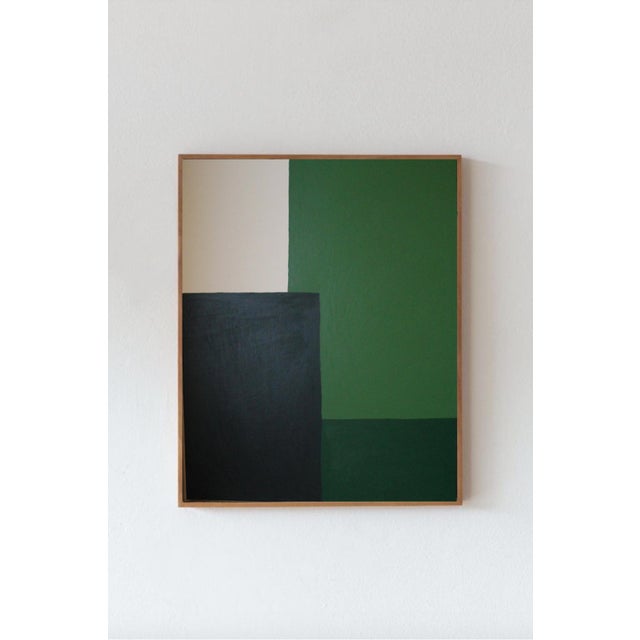 Bodasca, Minimalist Abstract Green Composition, 2026, Acrylic on Canvas For Sale - Image 15 of 15