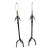 Late 20th Century Paul Ferrante Style Hand Wrote Floor Lamps - a Pair For Sale