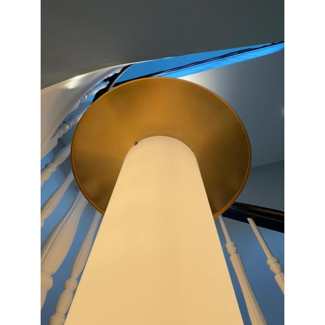 Metal Brian Donovan for Donovan Lighting “Junkers” Illuminated Column Floor Lamp For Sale - Image 7 of 11