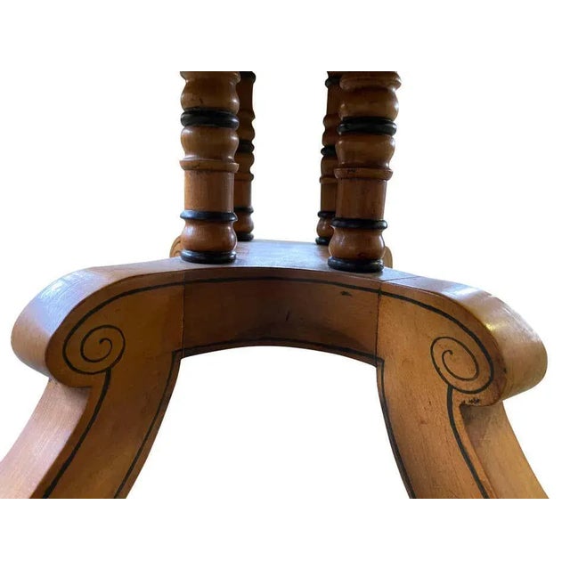 Regency Sheraton Style Newspaper Rack in Satinwood, 20th Century For Sale - Image 14 of 15