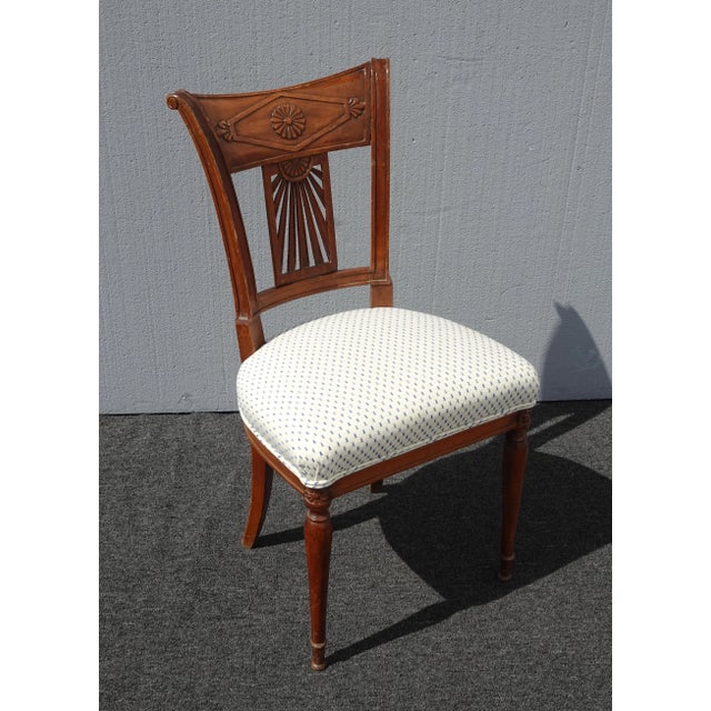 Vintage French Provincial White Accent Chair Chairish