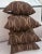 California Golden State Chic Brown and Gold Sunbrella Pillows-Set of 4 For Sale In Palm Springs - Image 6 of 10