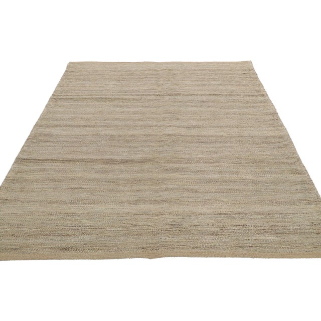 Mid-Century Modern Swedish Inspired Kilim Rug - 05'02 X 08'00 For Sale - Image 3 of 10