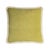 Contemporary Happy Cushion Cover in Velvet Lime with Dirty White Fringes by Lorenza Briola For Sale - Image 3 of 3