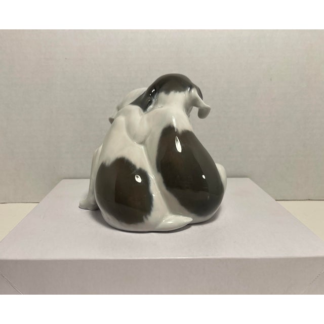 Shabby Chic Vintage Royal Copenhagen Denmark Porcelain Pointer Puppies Figurine #260 For Sale - Image 3 of 8