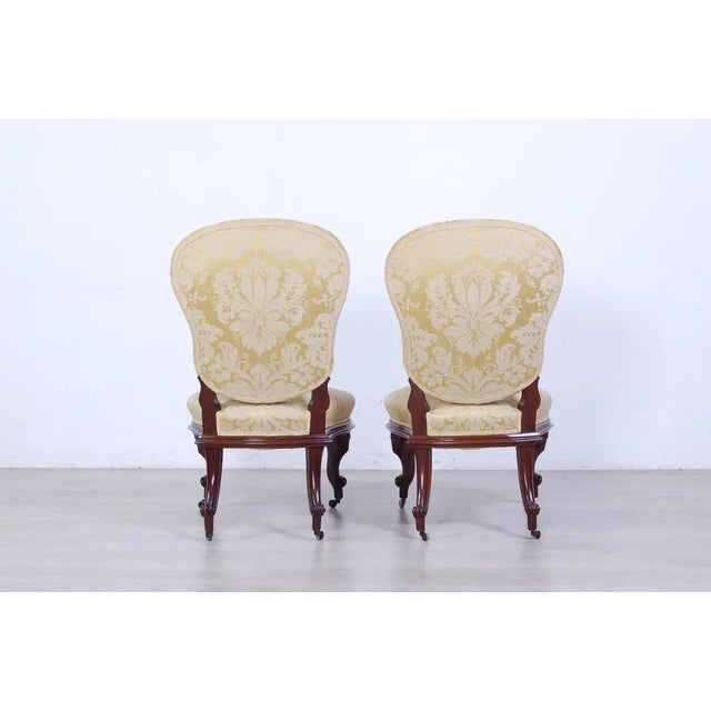 Set of Victorian British Lounge Chairs, 1890s For Sale - Image 4 of 9