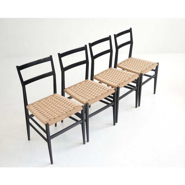 First Edition Leggera Chairs by Gio Ponti for Figli di Amedeo Cassina, 1951, Set of 4 For Sale - Image 11 of 11