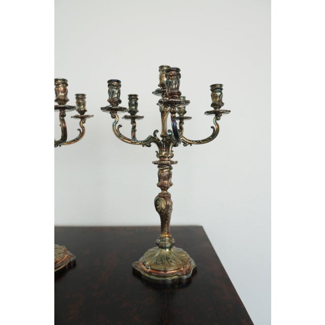 Vintage Candelabra Candle Holders (Set of 2) For Sale - Image 9 of 18