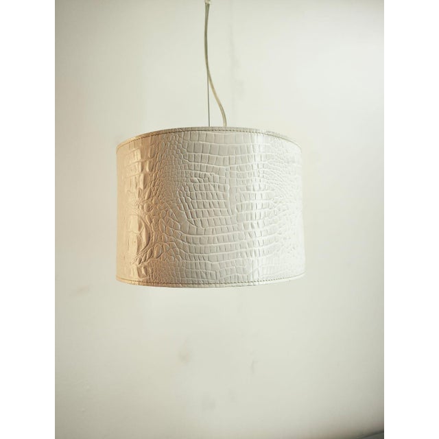 Suspension in White Leather For Sale - Image 6 of 15