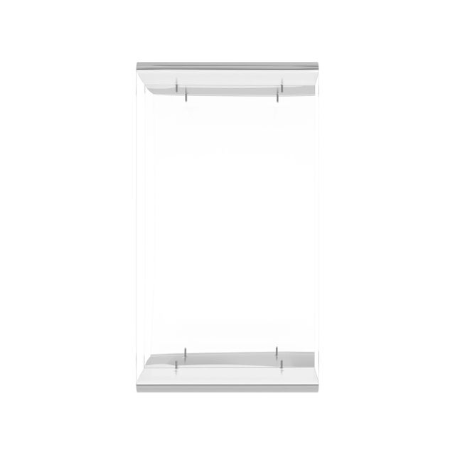 2020s Crystal Clear 2 Shelf Acrylic Bookcase, Clear For Sale - Image 5 of 6