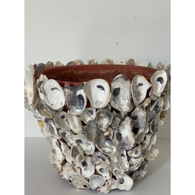 1970s 1970s Oyster Shell Grotto Terracotta Planter For Sale - Image 5 of 5