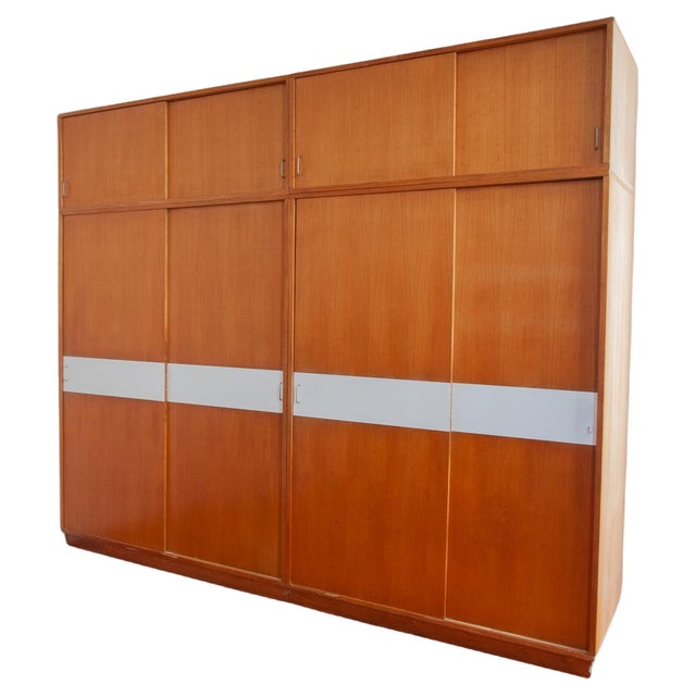 Large Modern Wardrobe attributed to Jos De Mey for Van Den Bergh Pauvers, Belgium, 1960s For Sale