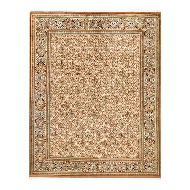 Mogul, One-of-a-Kind Hand-Knotted Area Rug in Brown, 8' 2" x 10' 3" For Sale