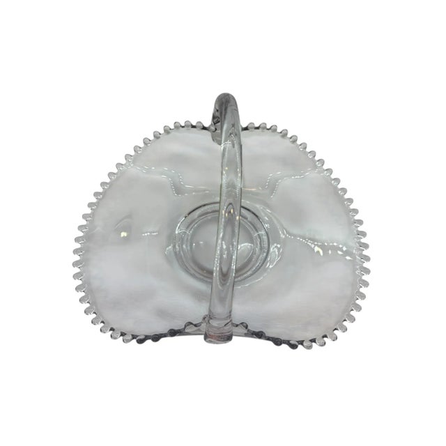Mid-Century Modern Mid 20th Century Imperial Glass Candlewick Basket For Sale - Image 3 of 15