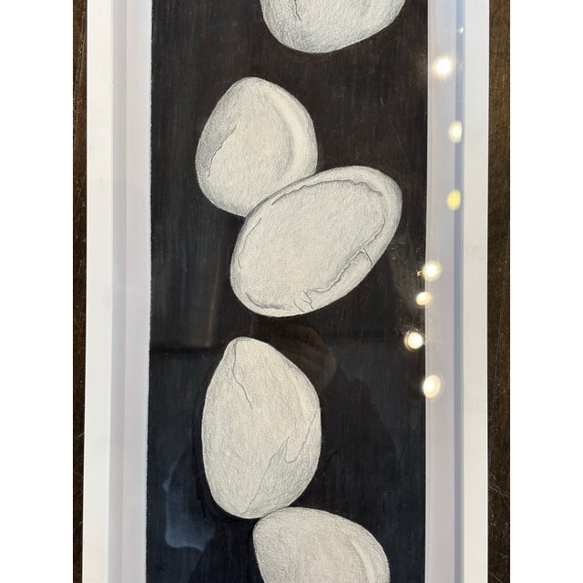 Contemporary Contemporary Color Pencil Drawing of Stones by Pauline Kochanski For Sale - Image 3 of 3