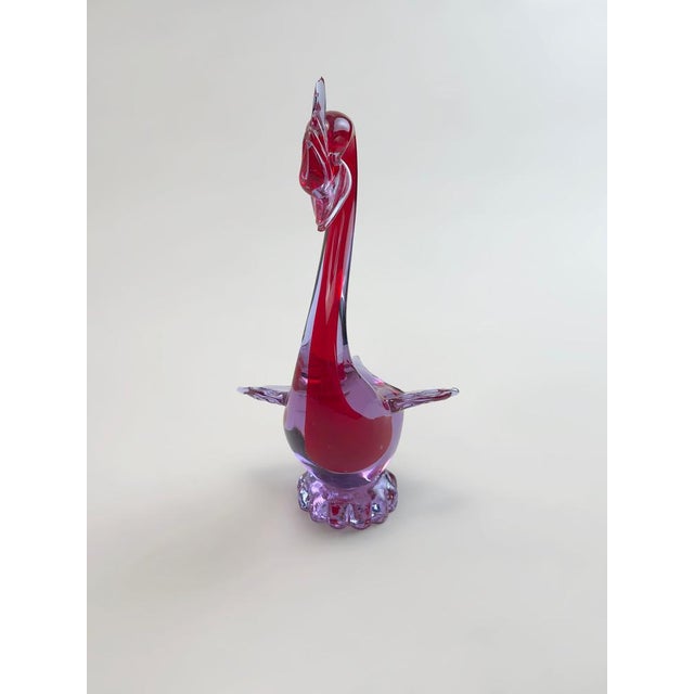 1960s Murano Sommerso Duck in Alexandrite Glass from Fratelli Toso, 1960s For Sale - Image 5 of 10