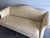 Classic, Vintage Hickory Highland House Yellow Upholstered Chippendale Style Camel Back Sofa. Minimal wear associated with...